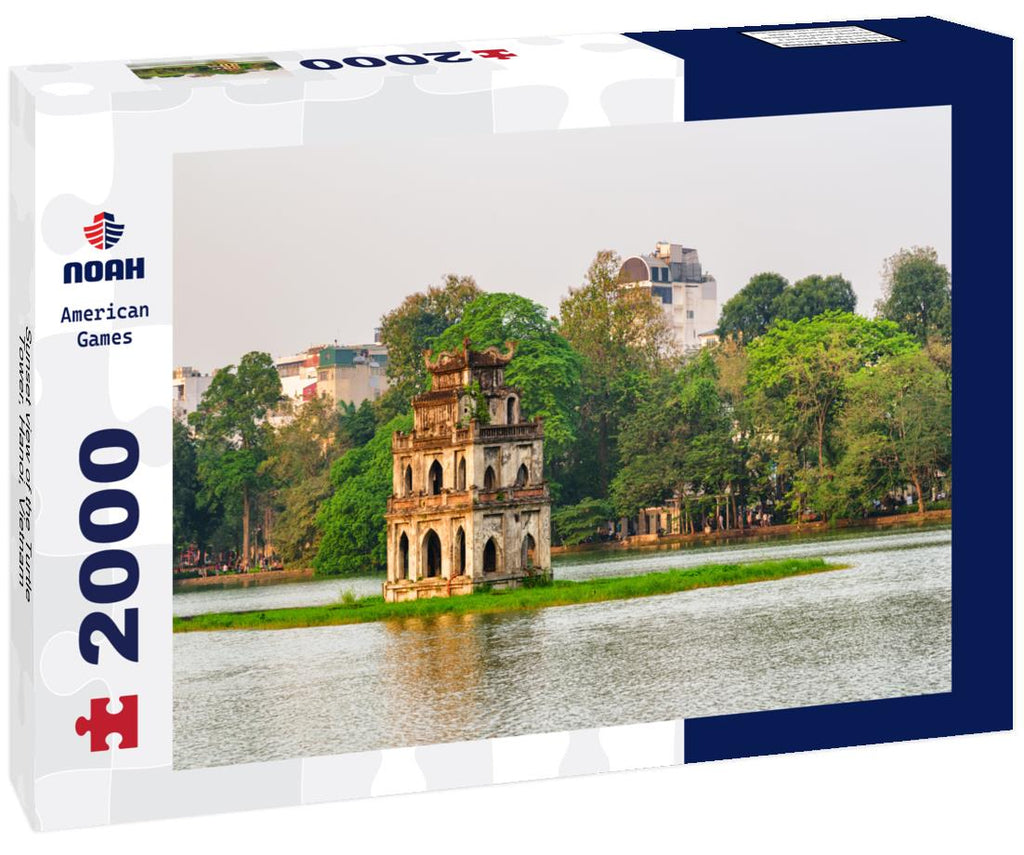 Sunset view of the Turtle Tower, Hanoi, Vietnam 2000pc Puzzle La Vie Bien Sunset view of the Turtle Tower, Hanoi, Vietnam 2000pc Puzzle