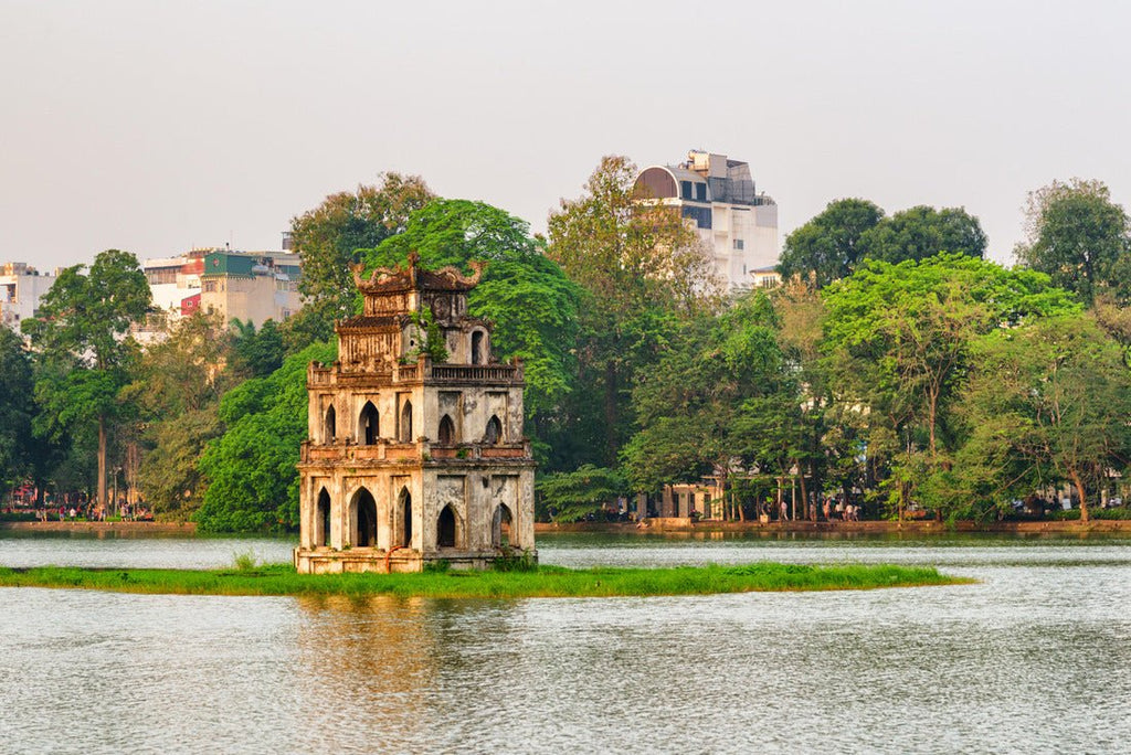 Sunset view of the Turtle Tower, Hanoi, Vietnam 2000pc Puzzle La Vie Bien Sunset view of the Turtle Tower, Hanoi, Vietnam 2000pc Puzzle