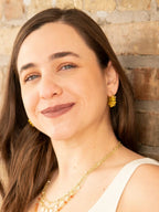 Sunshine Beaded Hoops