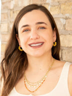 Sunshine Beaded Hoops