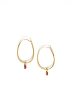 Sunshine Stone Hoop Earrings