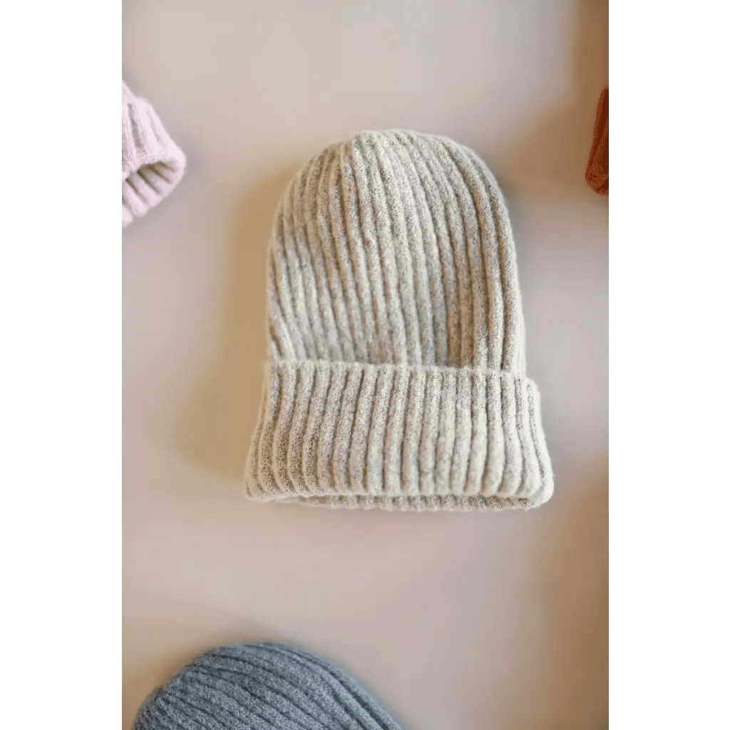 Super Soft Cream Beanie for Adults by Polished Prints