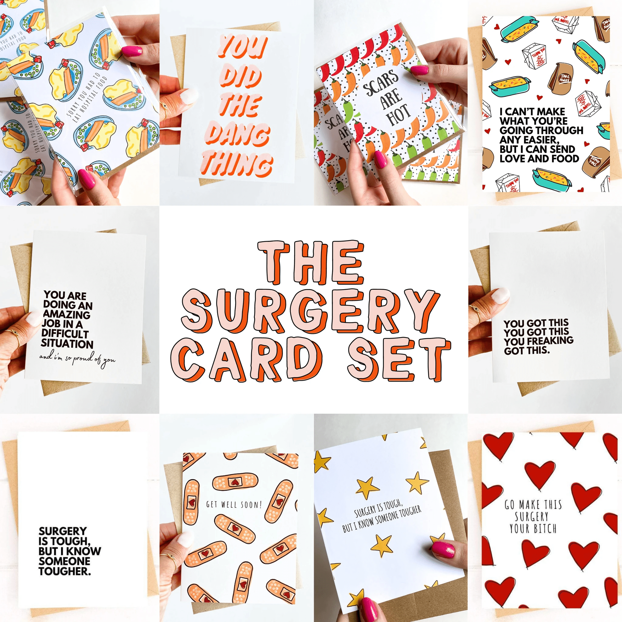 Surgery Support Card Set by Five Dot Post