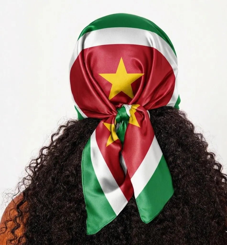 Suriname Flag Bandana All-Over Print Bandana La Vie Bien Suriname Flag Bandana