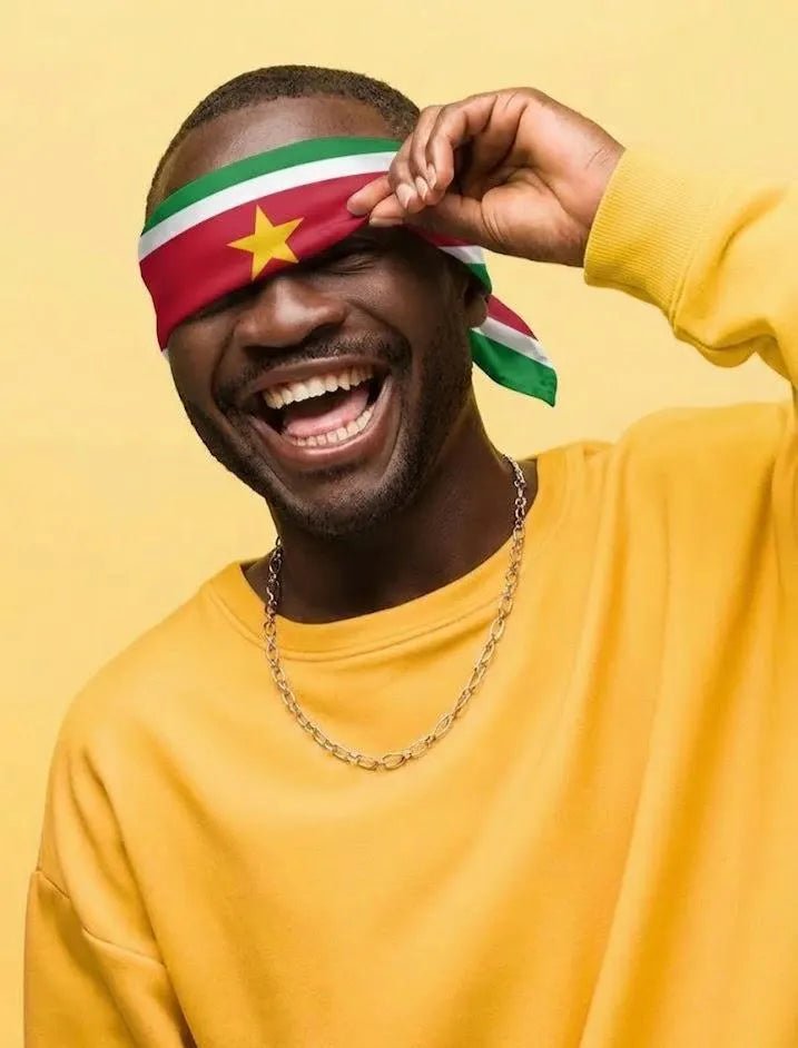 Suriname Flag Bandana All-Over Print Bandana La Vie Bien Suriname Flag Bandana