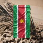 Suriname Flag Beach Towel Beach Towel (Generic Brand) La Vie Bien Suriname Flag Beach Towel