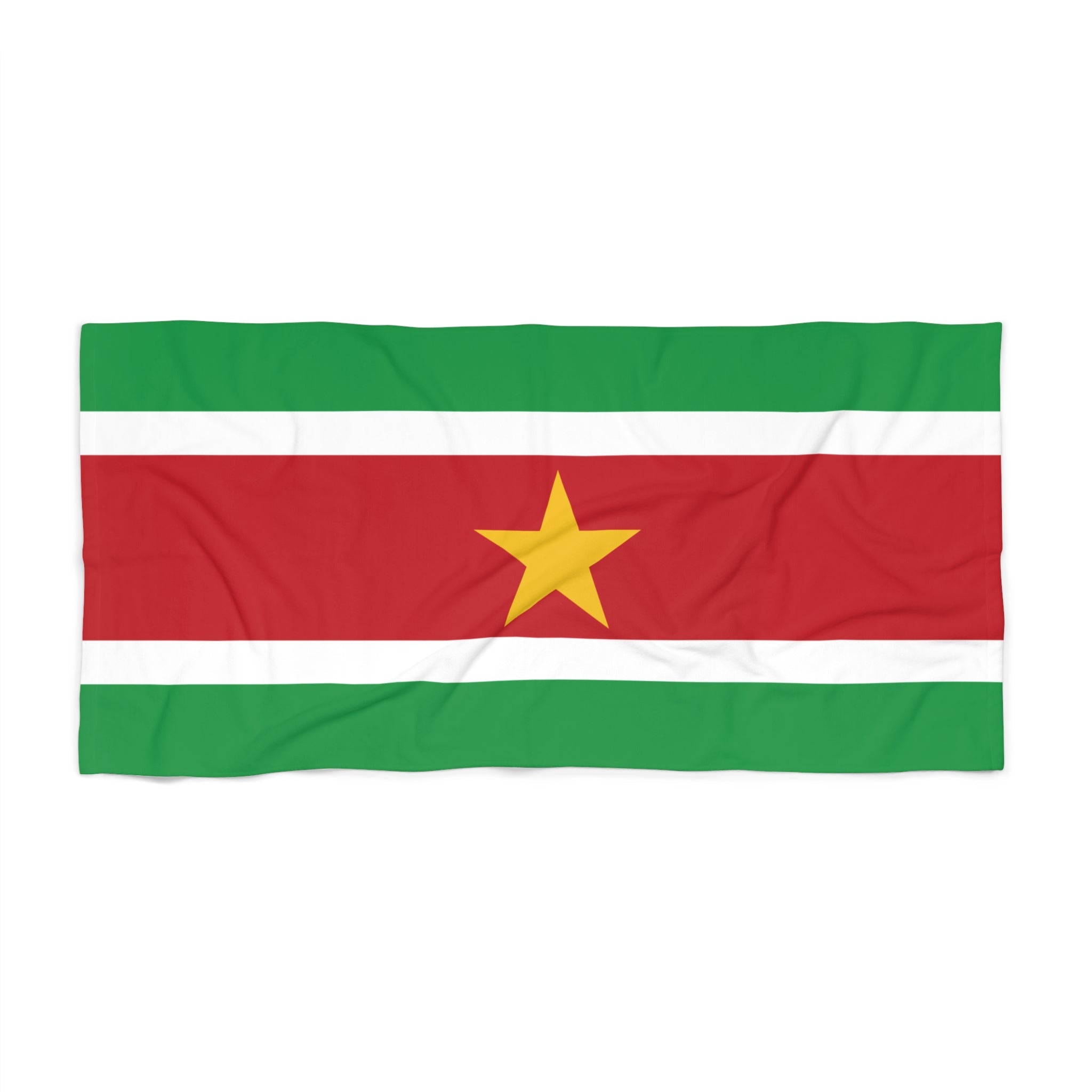 Suriname Flag Beach Towel Beach Towel (Generic Brand) La Vie Bien Suriname Flag Beach Towel
