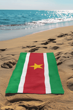 Suriname Flag Beach Towel Beach Towel (Generic Brand) La Vie Bien Suriname Flag Beach Towel