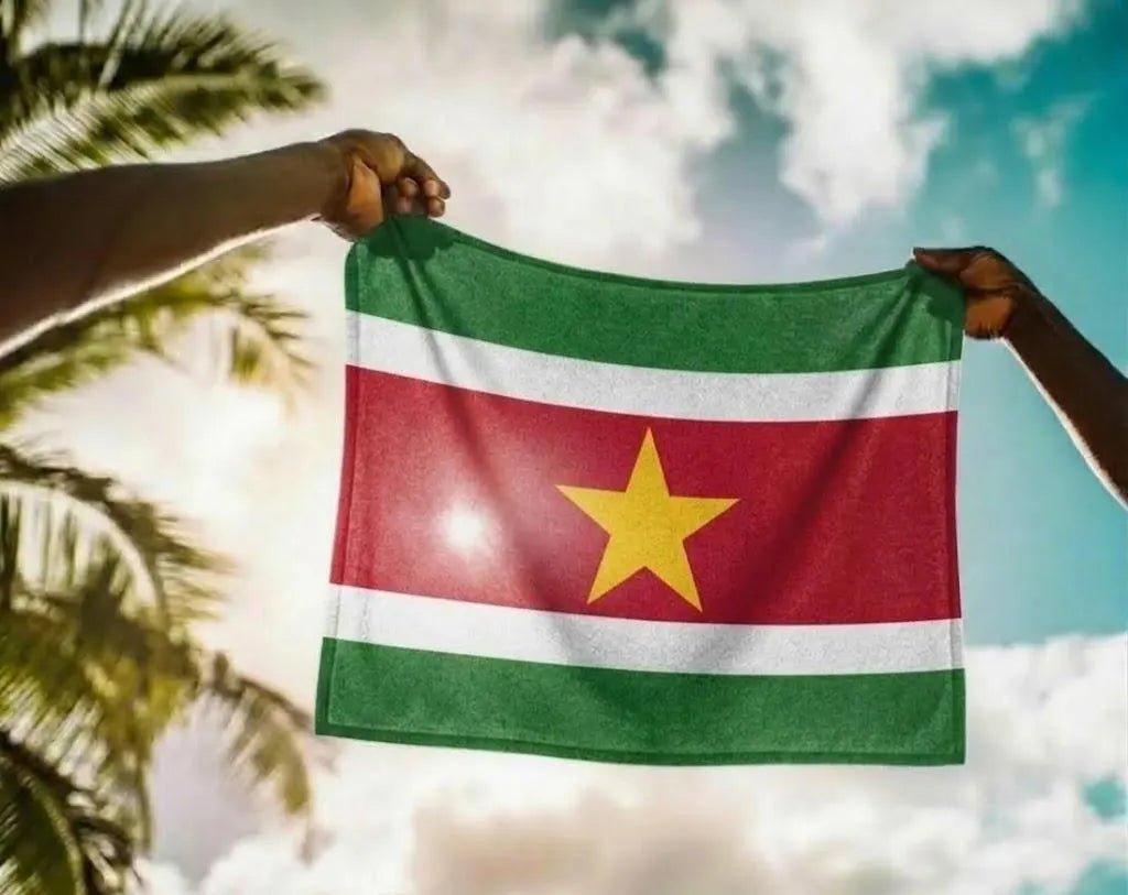 Suriname Flag Rally Towel Rally Towel La Vie Bien Suriname Flag Rally Towel