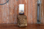 Surya Indian Antique Carved Candle Holder