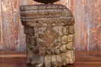 Surya Indian Antique Carved Candle Holder