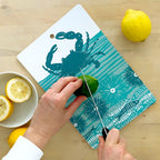Sustainable Cutting Board | Crab (Teal Blue) Cutting Board La Vie Bien Sustainable Cutting Board | Crab (Teal Blue)