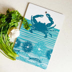 Sustainable Cutting Board | Crab (Teal Blue) Cutting Board La Vie Bien Sustainable Cutting Board | Crab (Teal Blue)