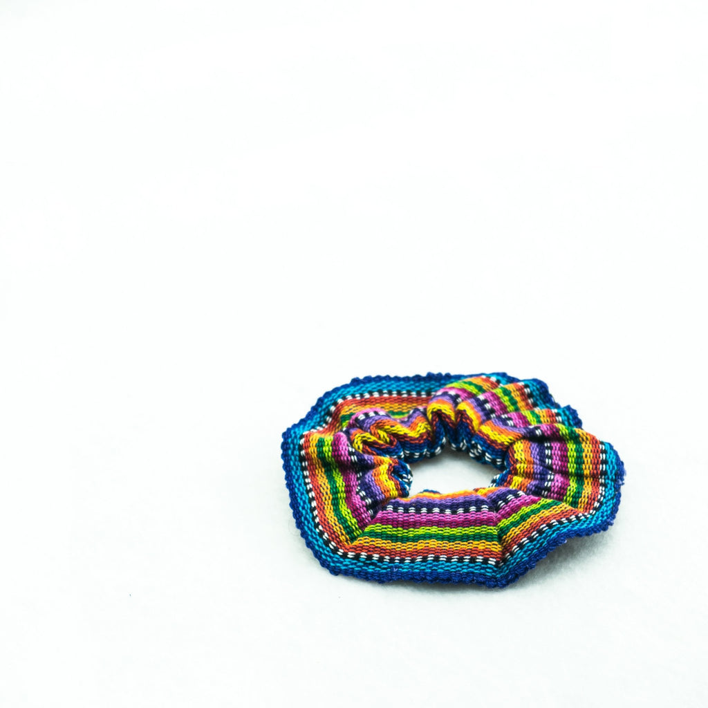 Sustainable Textile Multicolor Hair Scrunchie - Guatemala Accessories La Vie Bien Sustainable Textile Multicolor Hair Scrunchie - Guatemala