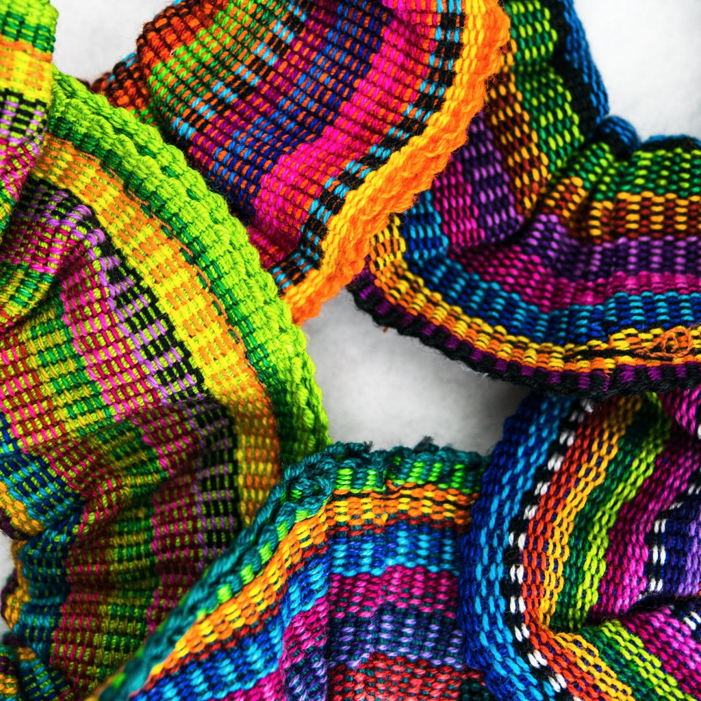 Sustainable Textile Multicolor Hair Scrunchie - Guatemala Accessories La Vie Bien Sustainable Textile Multicolor Hair Scrunchie - Guatemala