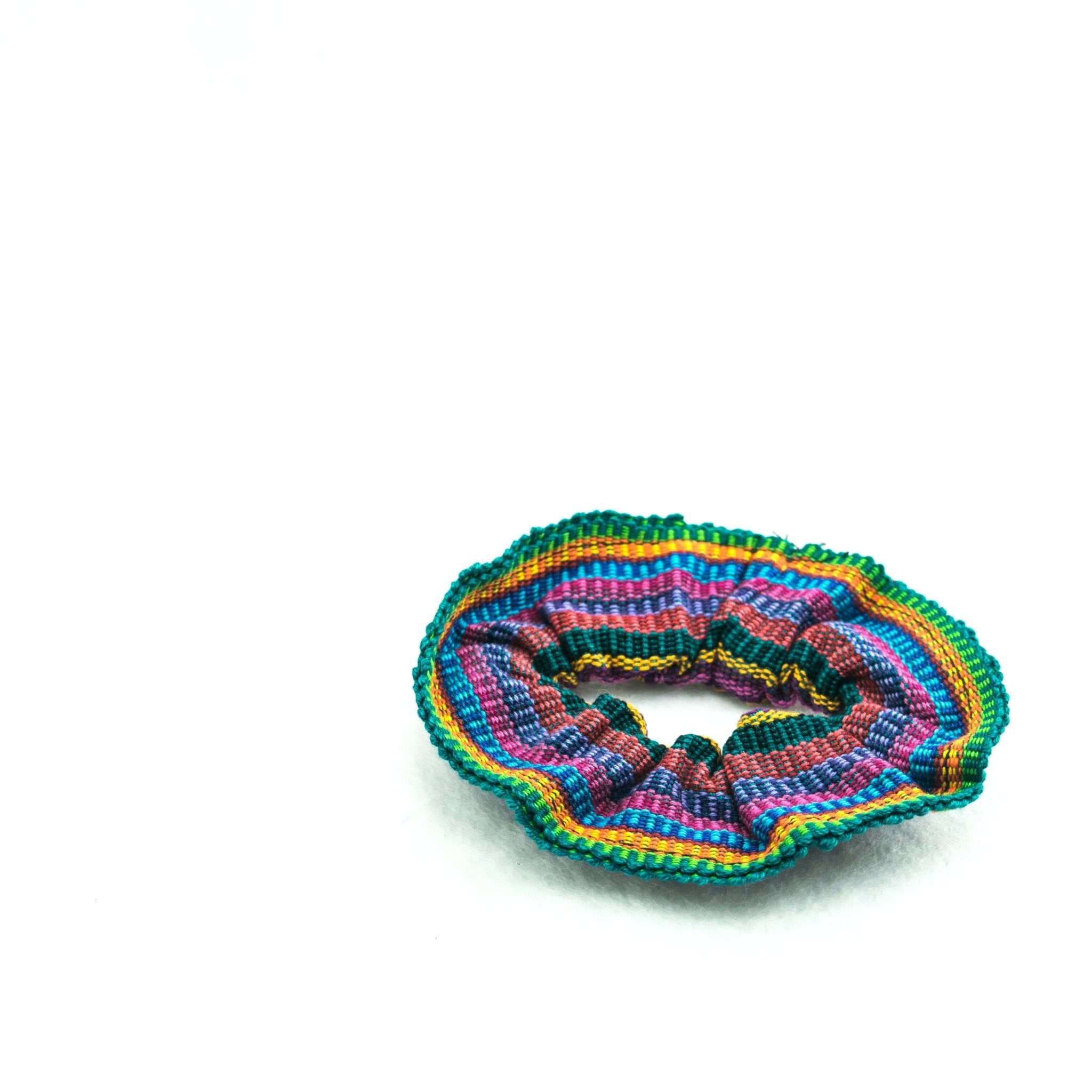 Sustainable Textile Multicolor Hair Scrunchie - Guatemala Accessories La Vie Bien Sustainable Textile Multicolor Hair Scrunchie - Guatemala
