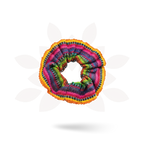 Sustainable Textile Multicolor Hair Scrunchie - Guatemala Accessories La Vie Bien Sustainable Textile Multicolor Hair Scrunchie - Guatemala