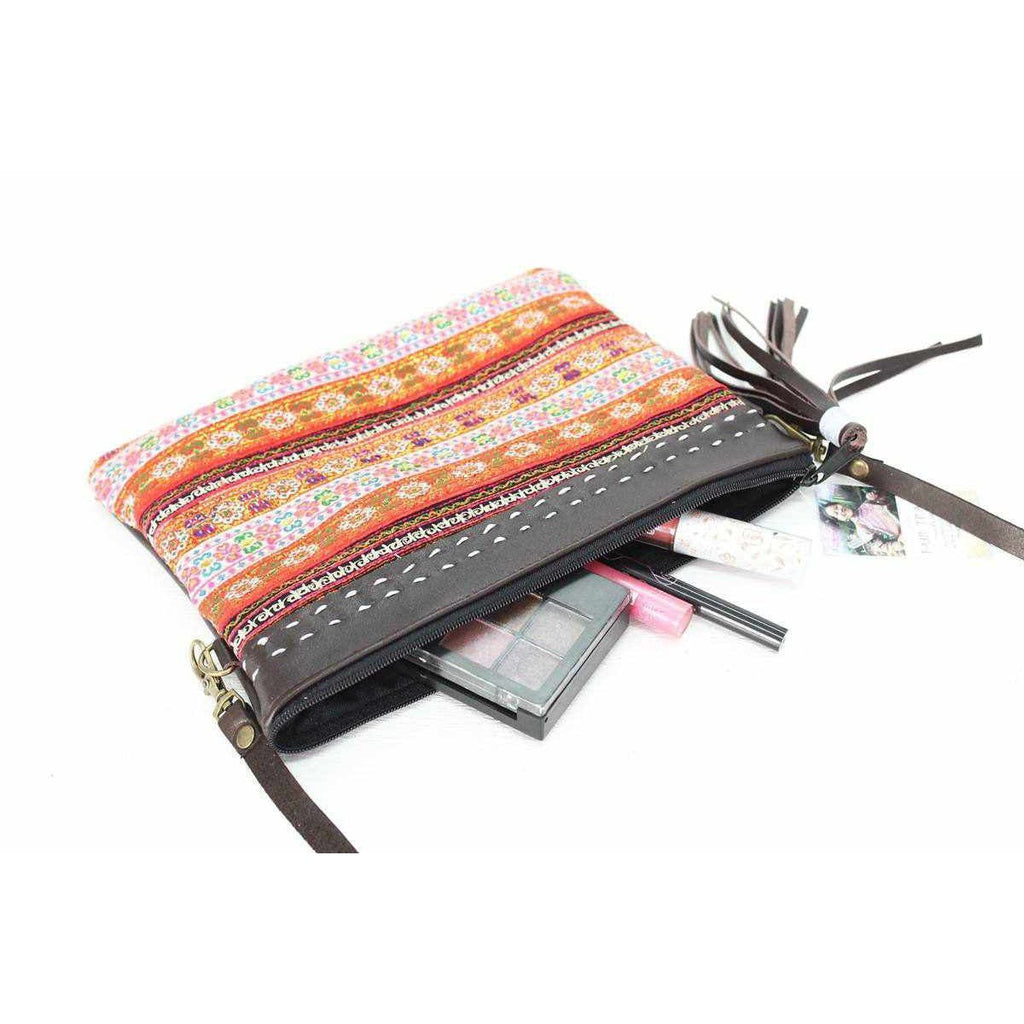 Sustainably Made Artisan Crafted Baby Carrier Cosmetic Bag - Thailand Bags La Vie Bien Sustainably Made Artisan Crafted Baby Carrier Cosmetic Bag - Thailand