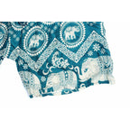Sustainably Made Bohemian Style Printed Elephant Shorts - Thailand Apparel La Vie Bien Sustainably Made Bohemian Style Printed Elephant Shorts - Thailand