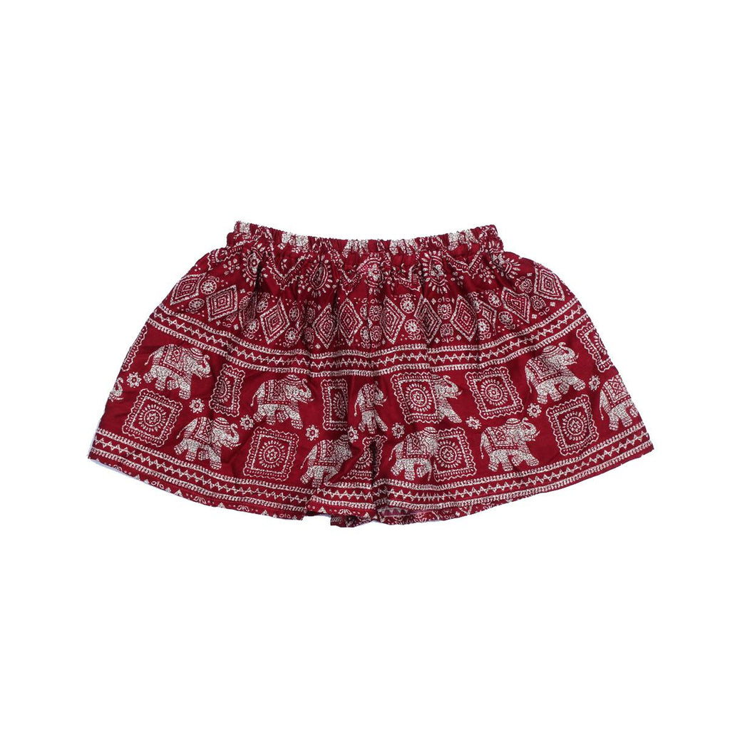 Sustainably Made Bohemian Style Printed Elephant Shorts - Thailand Apparel La Vie Bien Sustainably Made Bohemian Style Printed Elephant Shorts - Thailand