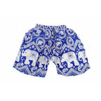 Sustainably Made Bohemian Style Printed Elephant Shorts - Thailand Apparel La Vie Bien Sustainably Made Bohemian Style Printed Elephant Shorts - Thailand