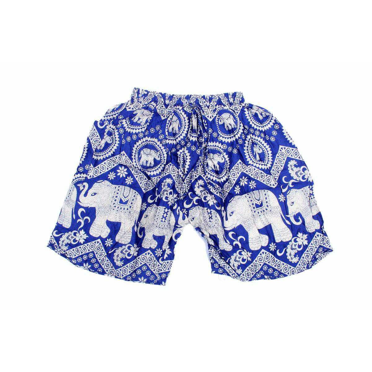 Sustainably Made Bohemian Style Printed Elephant Shorts - Thailand Apparel La Vie Bien Sustainably Made Bohemian Style Printed Elephant Shorts - Thailand