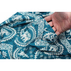 Sustainably Made Bohemian Style Printed Elephant Shorts - Thailand Apparel La Vie Bien Sustainably Made Bohemian Style Printed Elephant Shorts - Thailand