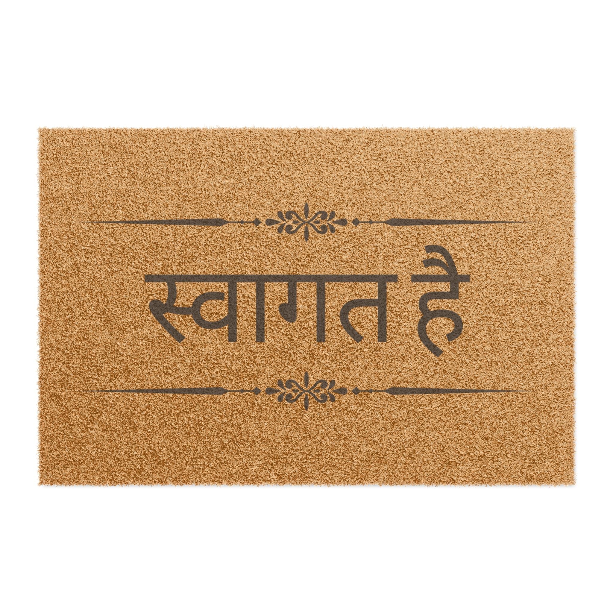 Svagat hai Doormat, Hindi Welcome Coir Mat, Front Door Entry Home Decor La Vie Bien Svagat hai Doormat, Hindi Welcome Coir Mat, Front Door Entry