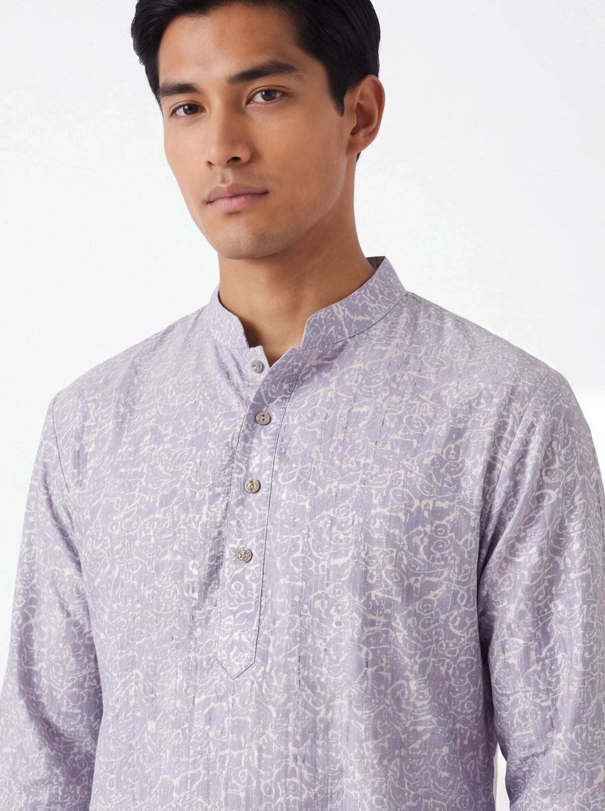 2085 - Purple Kurta with white pant