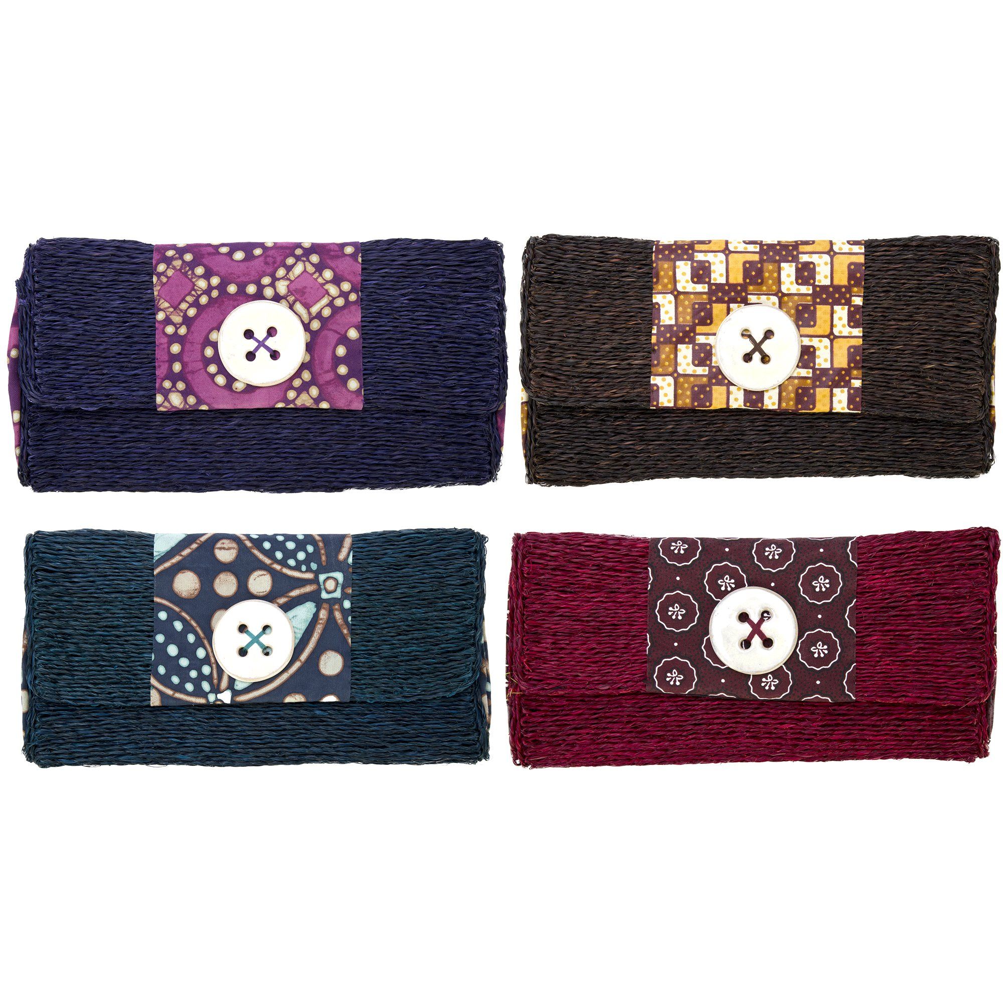 Swazi Sweetgrass Clutch Clutch & Wallets & Coin Bags La Vie Bien Swazi Sweetgrass Clutch