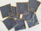 Sweary Cocktail Coasters in Grey Linen, set of eight by Dot and Army