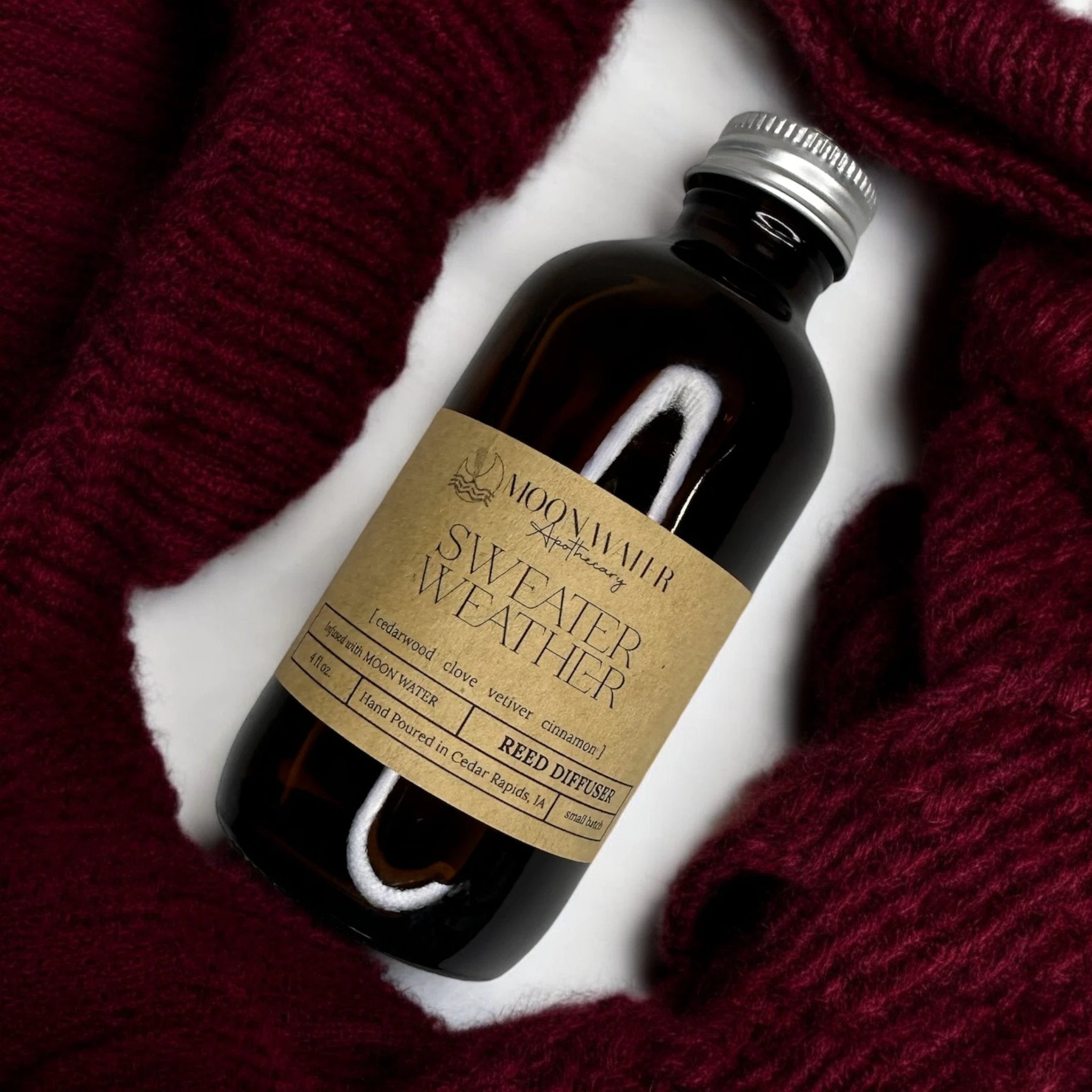 Sweater Weather - ROOM SPRAY & REED DIFFUSER - Autumn Leaves Scent, by Moon Water Apothecary