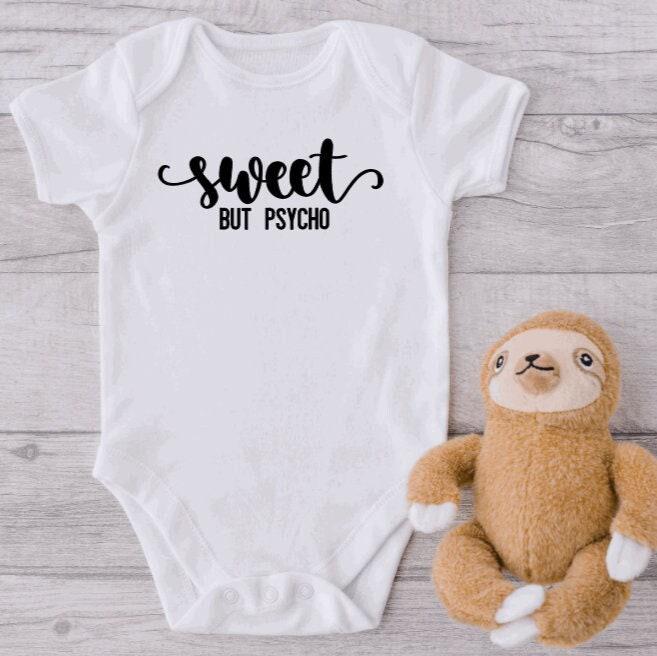 Sweet But Psycho Baby Bodysuit or Tee Shirt Clothing La Vie Bien Sweet But Psycho Baby Bodysuit or Tee Shirt