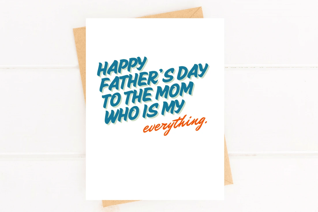 Sweet Father's Day Card for Single Mother Father's Day by Five Dot Post