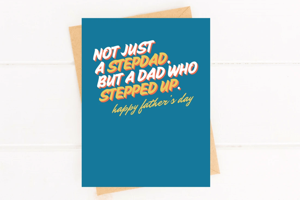 Sweet Father's Day Card for Step Dad Card for Father Figure by Five Dot Post