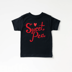 Sweet Pea toddler and youth tee shirt, Valentine's Day collection by Benny and Ray Apparel
