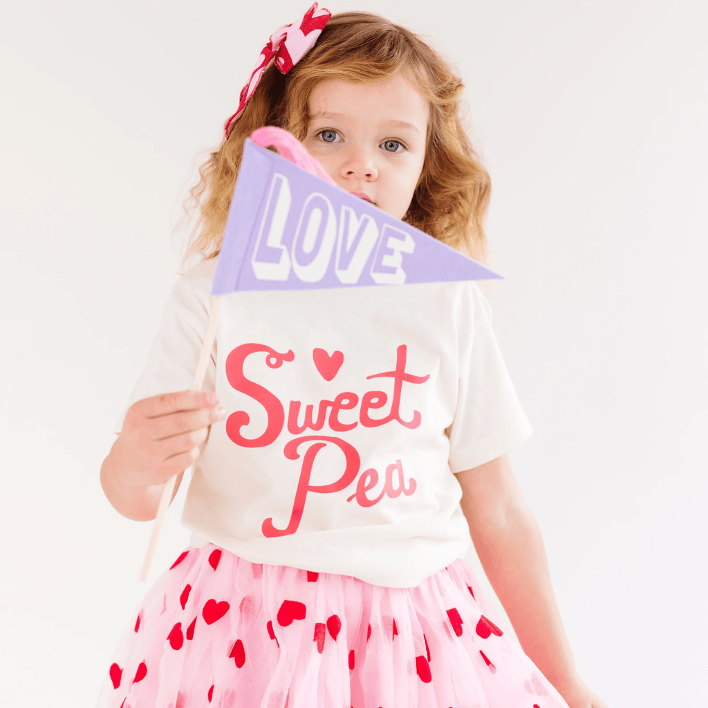 Sweet Pea toddler and youth tee shirt, Valentine's Day collection by Benny and Ray Apparel