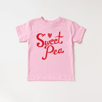 Sweet Pea toddler and youth tee shirt, Valentine's Day collection by Benny and Ray Apparel