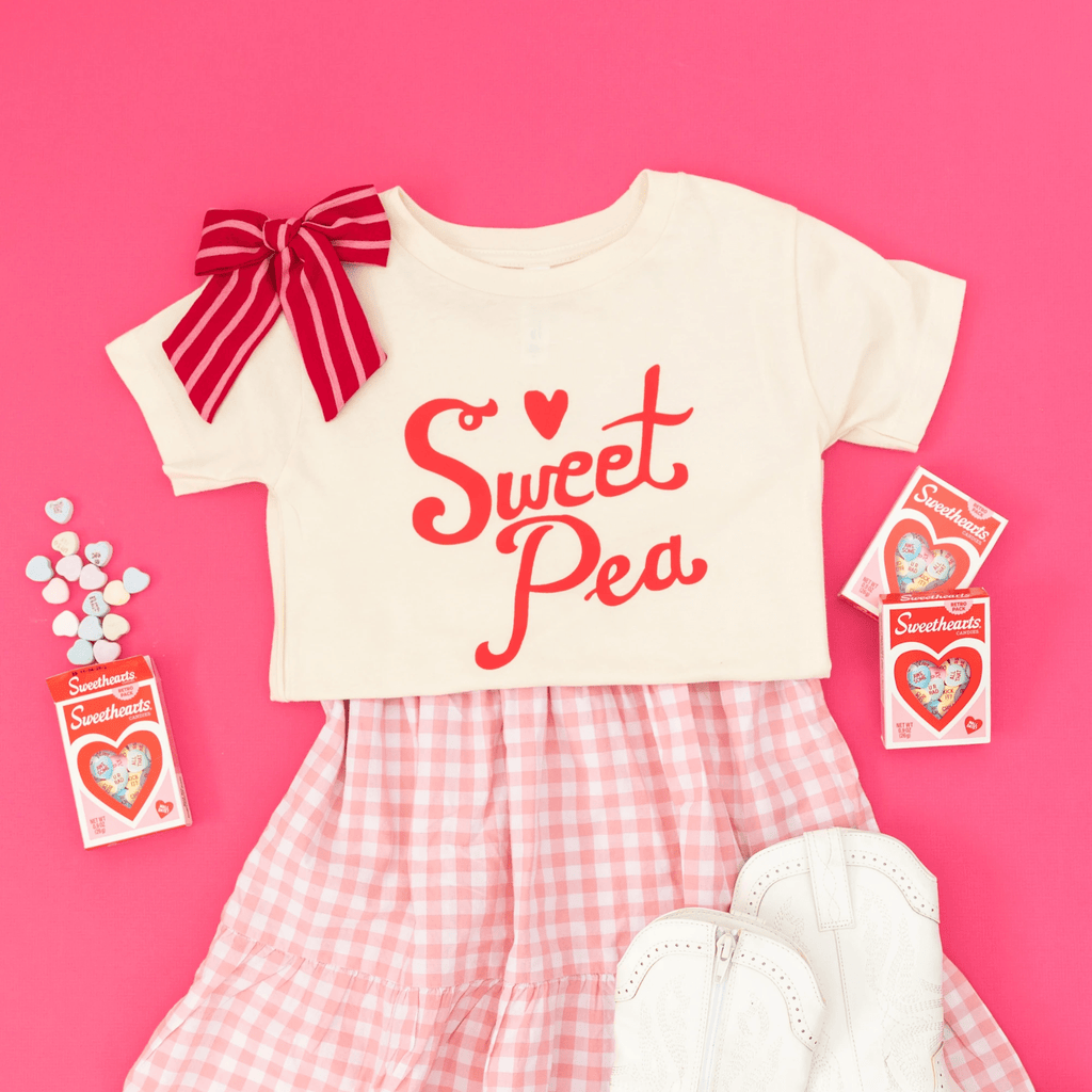 Sweet Pea toddler and youth tee shirt, Valentine's Day collection by Benny and Ray Apparel