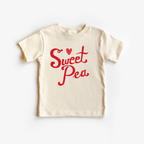 Sweet Pea toddler and youth tee shirt, Valentine's Day collection by Benny and Ray Apparel
