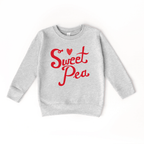 Sweet Pea toddler or youth Sweater, Valentine's Day collection by Benny and Ray Apparel
