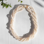 Swirling Strands Freshwater Pearl Necklace Necklaces - Fine La Vie Bien Swirling Strands Freshwater Pearl Necklace