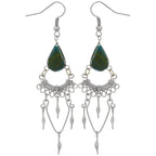 Swirls Chandelier Stone Earrings Earrings - Fashion La Vie Bien Swirls Chandelier Stone Earrings