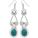 Swirls & Sunburst Stone Earrings