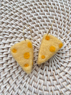 Swiss Cheese Earrings by honeyloomdesigns