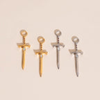 Sword Chunky Huggie Hoop Charms by Oh Clementine