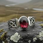 Syra Celtic Knot Ring in Sterling Silver Ring La Vie Bien Syra Celtic Knot Ring in Sterling Silver