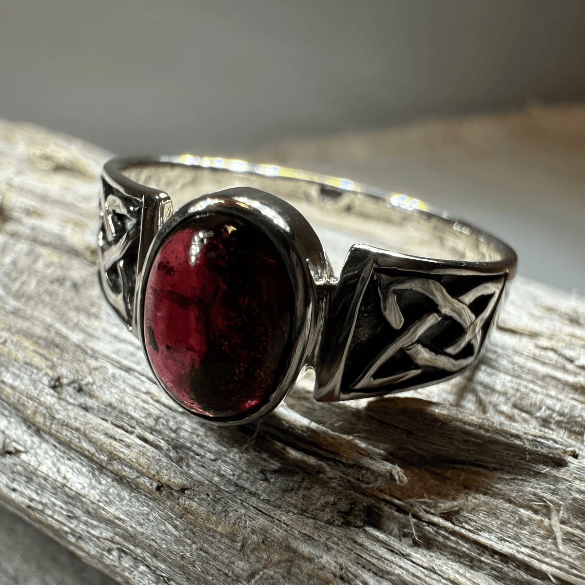 Syra Celtic Knot Ring in Sterling Silver Ring La Vie Bien Syra Celtic Knot Ring in Sterling Silver