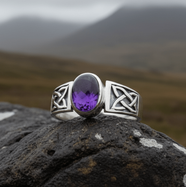 Syra Celtic Knot Ring in Sterling Silver Ring La Vie Bien Syra Celtic Knot Ring in Sterling Silver
