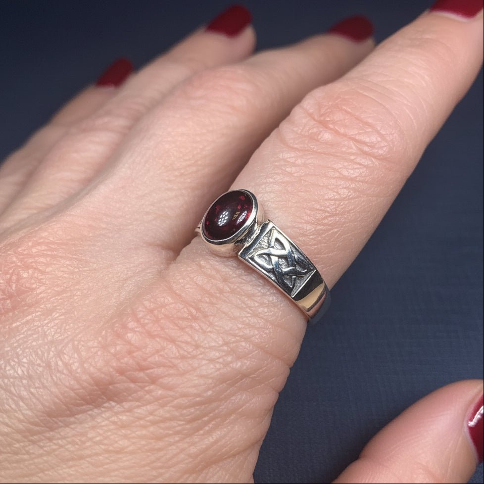 Syra Celtic Knot Ring in Sterling Silver Ring La Vie Bien Syra Celtic Knot Ring in Sterling Silver